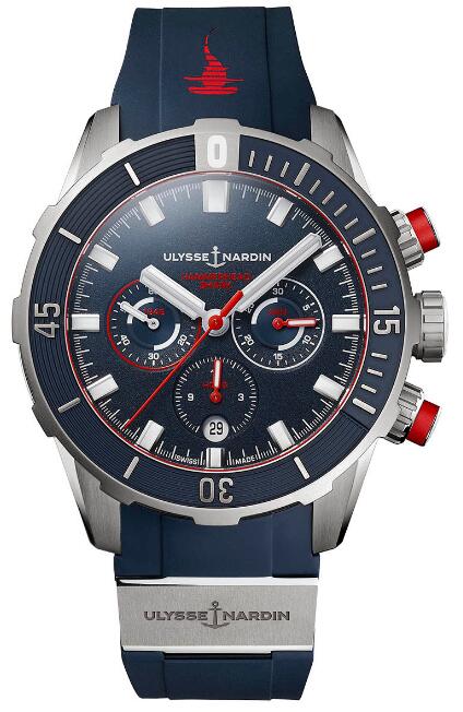 Review Best Ulysse Nardin Diver Chronograph « Hammerhead Shark » Limited Edition 1503-170-3/93-HAMMER watches sale - Click Image to Close